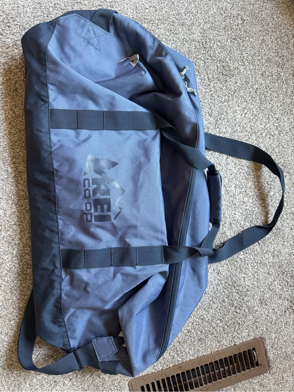 Blue REI Roadtripper 60L Travel Duffel Bag - Picture 2 of 3